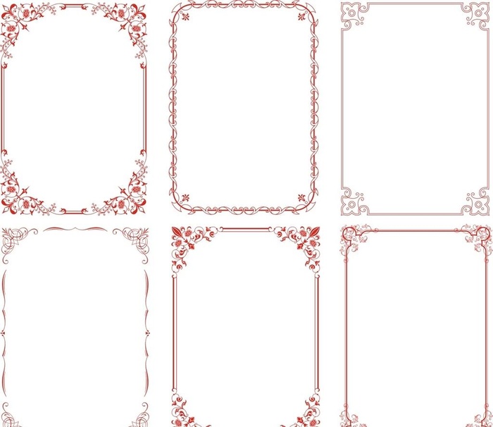 边框图片cdr矢量模版下载