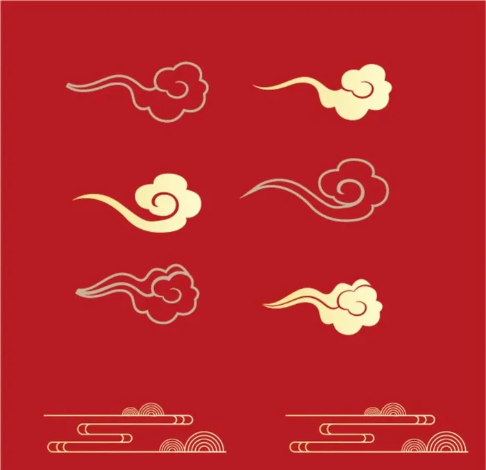 祥云  图片ai矢量模版下载