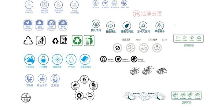 湿巾图标素材大全图片