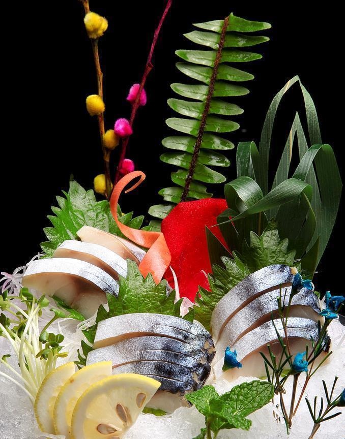 醋青鱼刺身图片