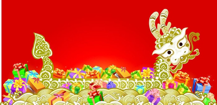 龙舟图片ai矢量模版下载