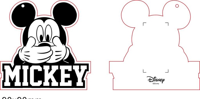 米奇 米尼 吊牌 MICKEY图片ai矢量模版下载