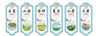 夏季24节气展板图片