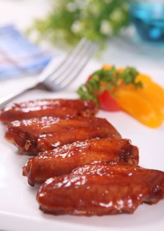 蜜汁烤翅图片