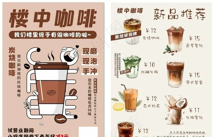 咖啡图片cdr矢量模版下载