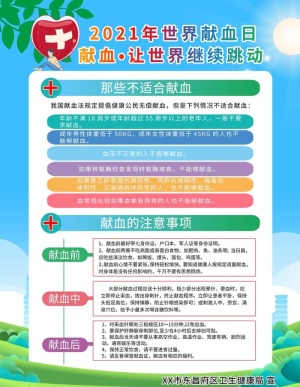 6月14世界献血日宣传系列海报图片