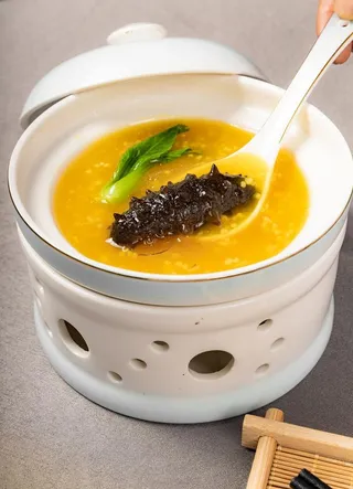 小米辽参 海鲜粥 海参粥 营养图片