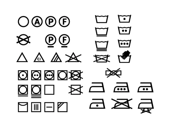 洗涤标识图标矢量素材图片ai矢量模版下载