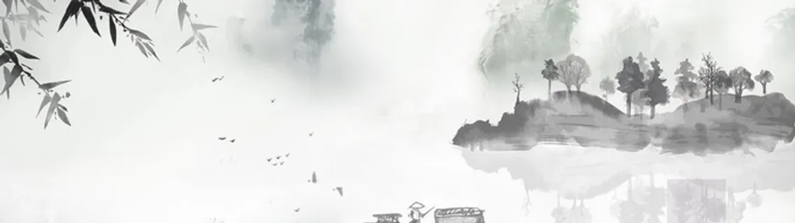 山水水墨背景图片 山水水墨背景图片