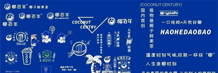 椰百年元素  图片cdr矢量模版下载