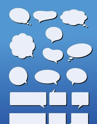 云朵对话框图片