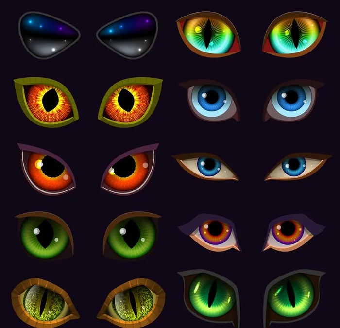 眼睛图片ai矢量模版下载