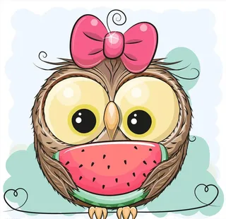 卡通猫头鹰图片