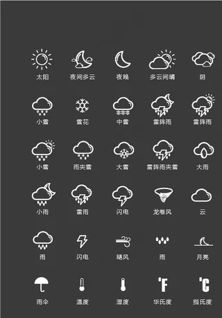 天气图标图片