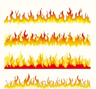 卡通火焰 矢量火焰图片