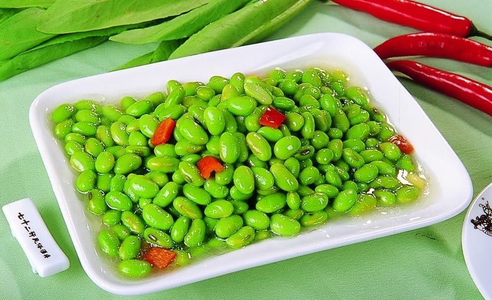 清烧毛豆图片