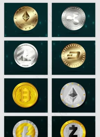 矢量金属币图片