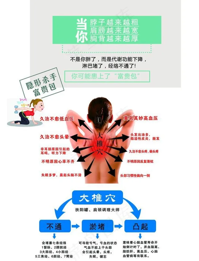 大椎穴图片(1969x2756)psd模版下载