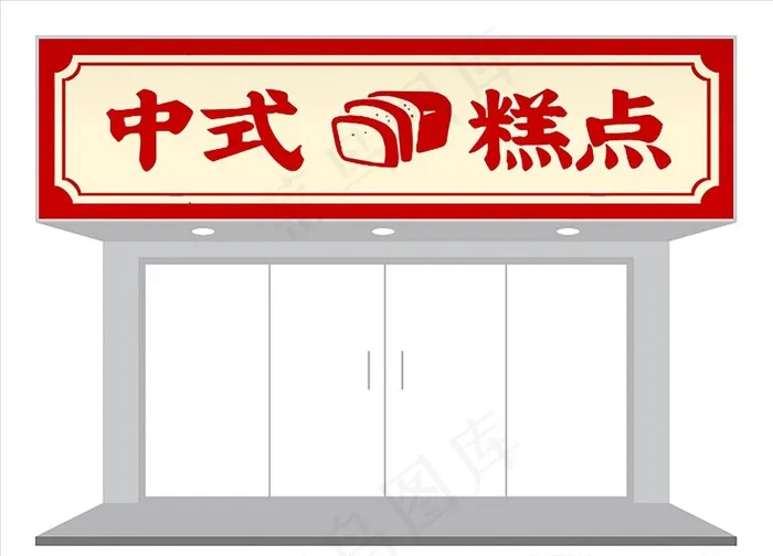中式门头设计图片cdr矢量模版下载