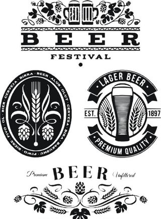 啤酒标贴图片