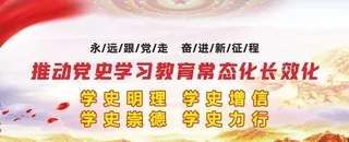 学党史党建展板海报图片