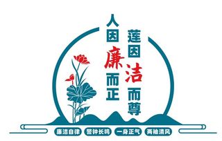 廉洁文化墙图片