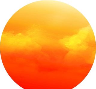 网红落日灯箱图片