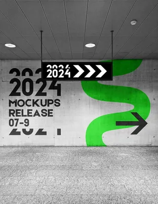 指示牌样机图片