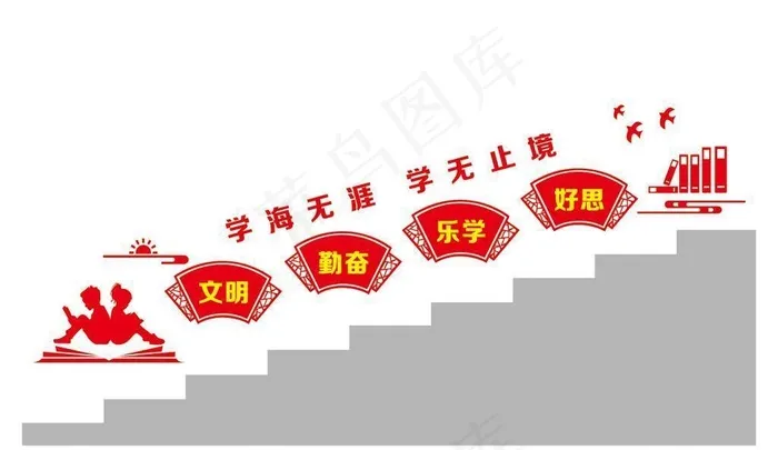 校园文化墙图片cdr矢量模版下载