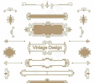 欧式花纹简约花纹边框图片