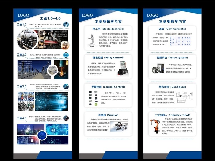 工业展架图片cdr矢量模版下载
