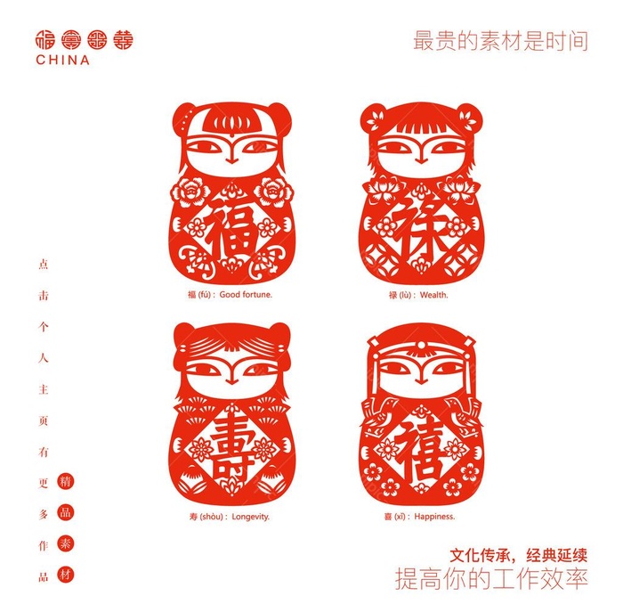 福禄寿喜图片