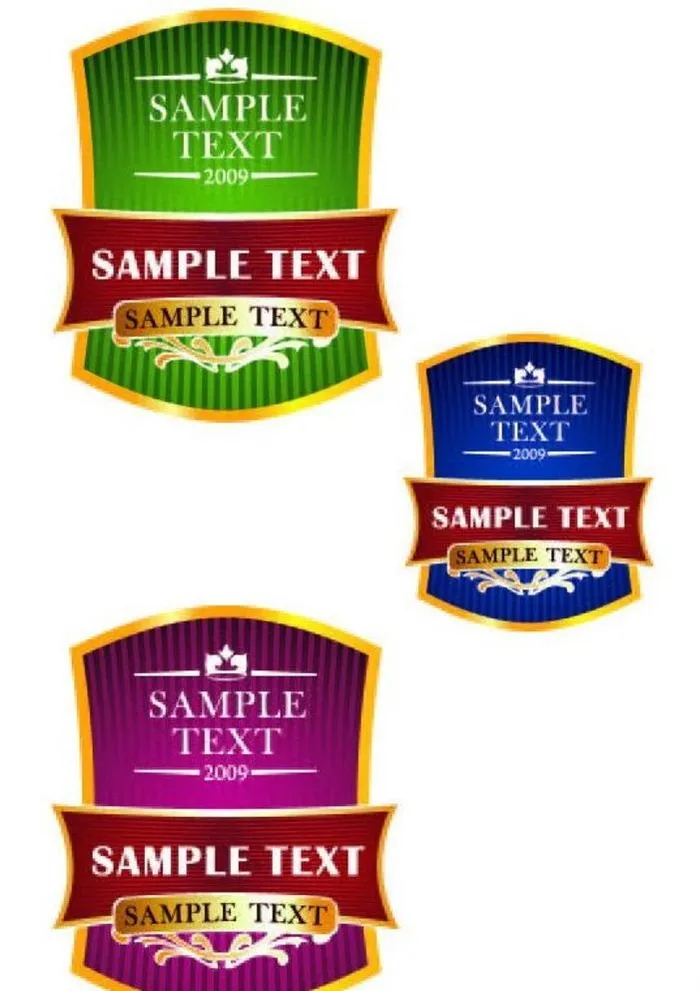 盾牌图案图片ai矢量模版下载