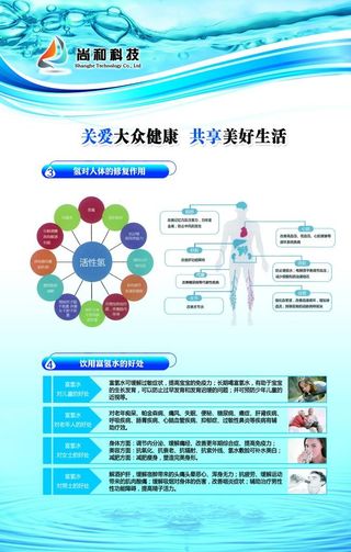 富氢水展板富氢水宣传单彩页图片