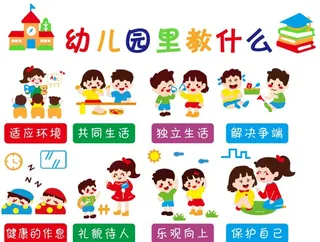 幼儿园文化墙 幼儿园教什么图片