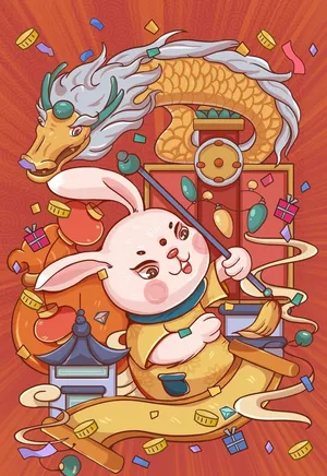 小年插画图片