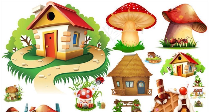 蘑菇屋图片