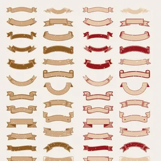 复古飘带图片