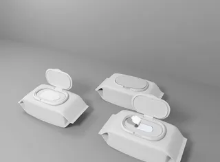 抽纸湿巾样机图片