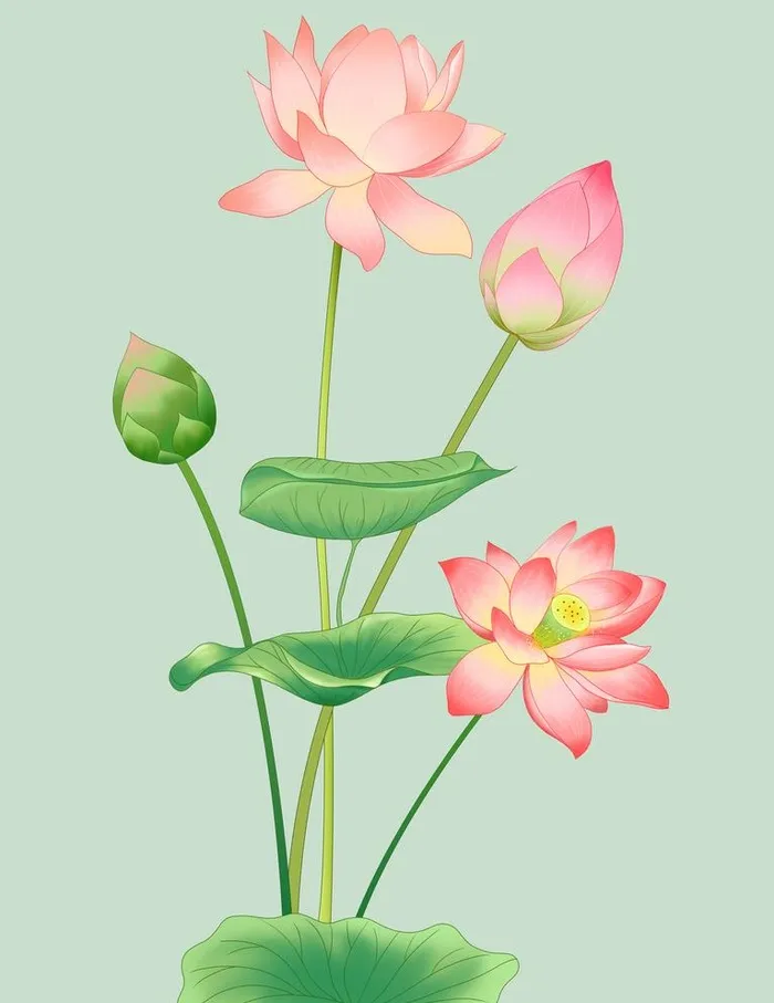 荷花图片(3072x4107)psd模版下载