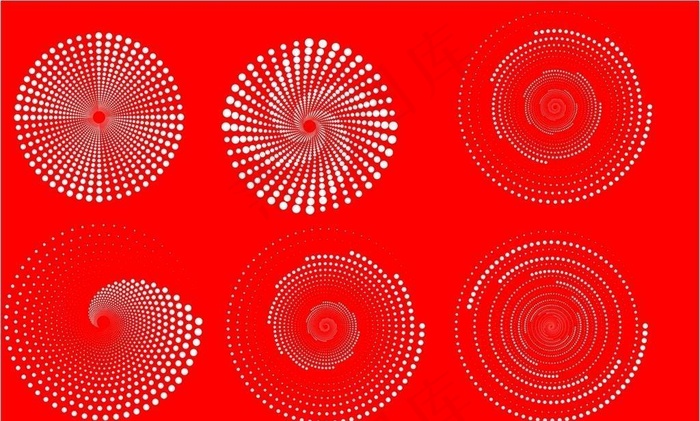 圆形旋转式圆点图片