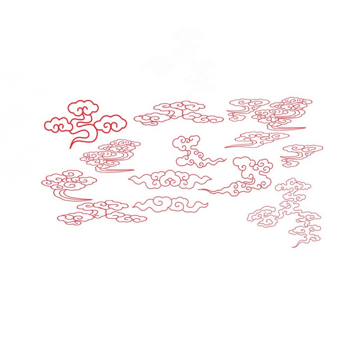 祥云图片(7087x7087)psd模版下载