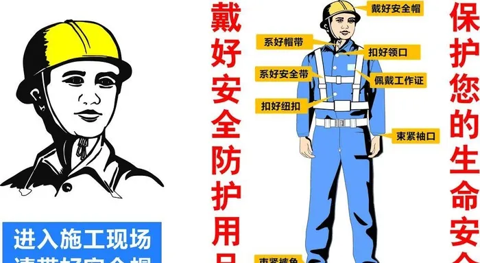 安全帽 安全防护用品图片cdr矢量模版下载