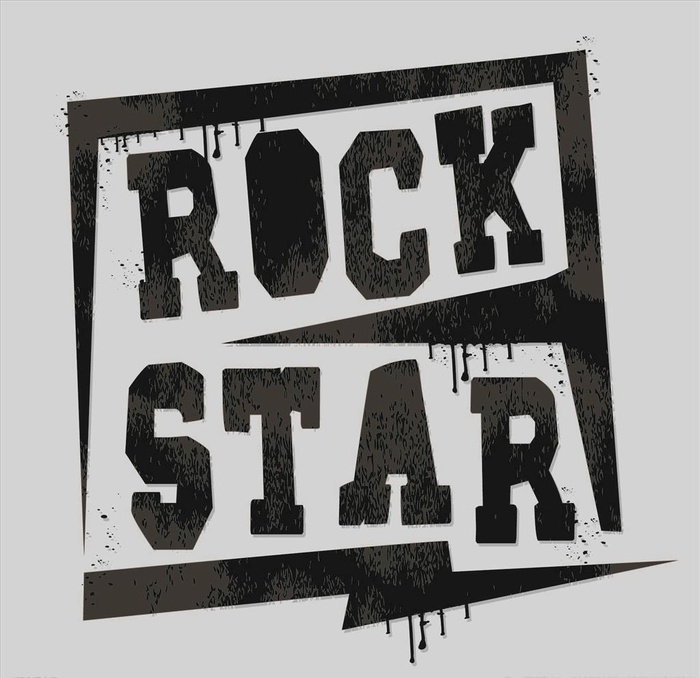 涂鸦重金属摇滚音乐元素矢量图图片