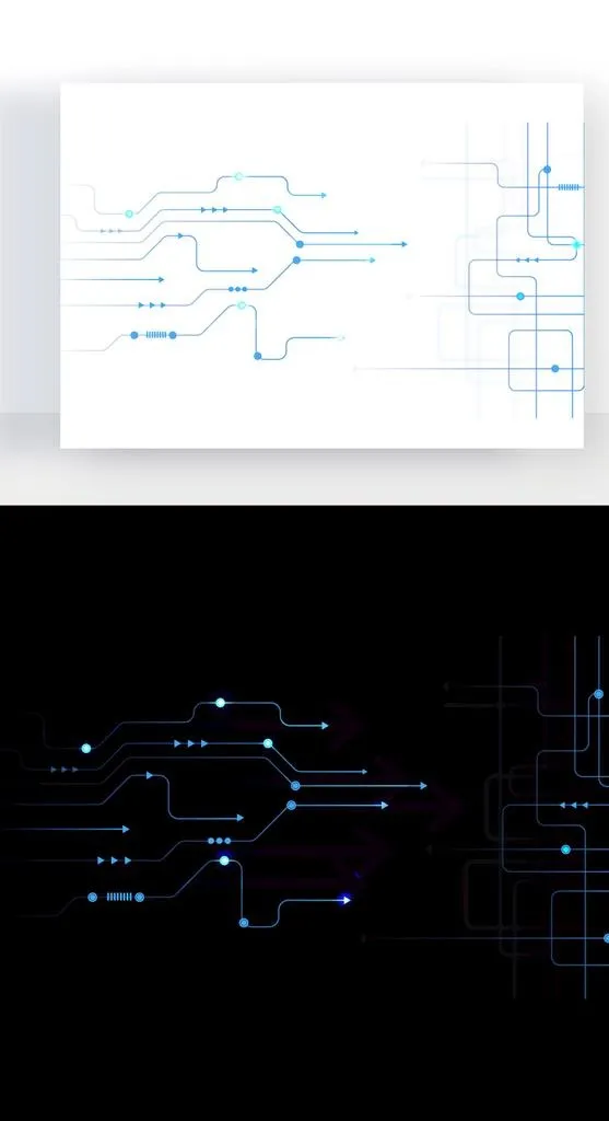 科技蓝色元素图片ai矢量模版下载