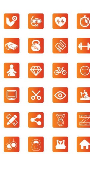 运动健身小图标图片