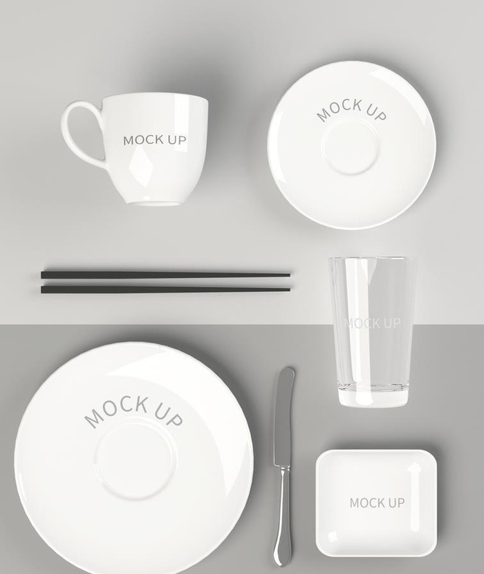 餐具VI样机图片