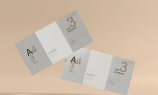 三折页样机图片