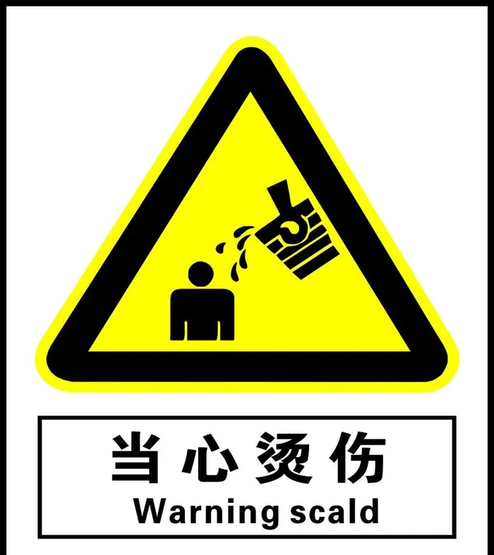 当心烫伤图片cdr矢量模版下载