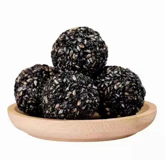 黑芝麻球图片